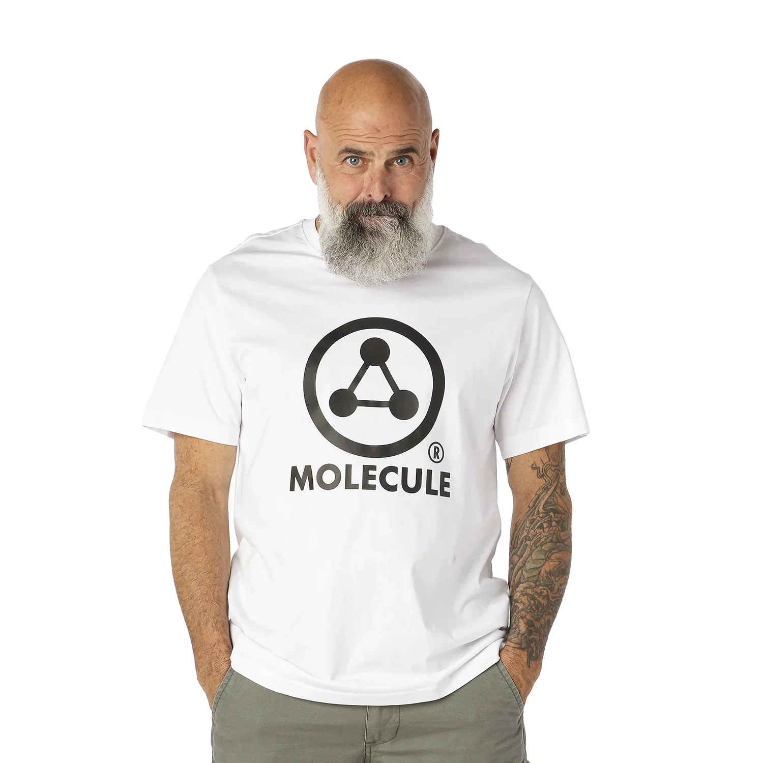 Molecule T-Shirt - Large Logo 'White'-T-Shirt-Molecule-Molecule