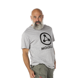 Molecule T-Shirt - Large Logo 'Grey'